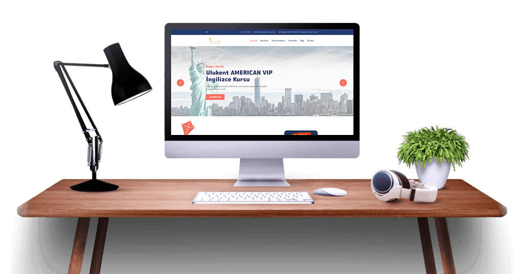 American Vip Dil Okulu Web Tasarım Hizmeti