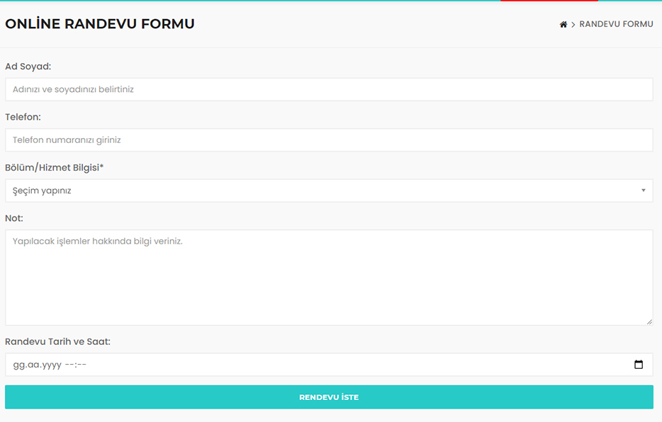 online randevu doktor web tasarım fiyatları