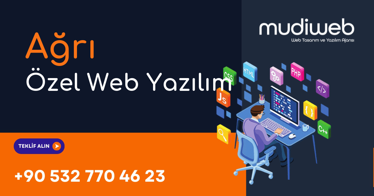 Ağrı Özel Web Yazılım - Ağrı Özel Yazılım Geliştirme - Profesyonel Yazılım Çözümleri Mudiweb