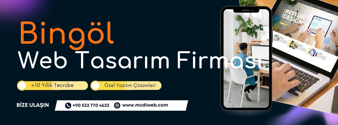 Bingöl Web Tasarım Firması - Bingöl Web Tasarım Ajansı - Profesyonel Web Tasarım Hizmetleri Mudiweb