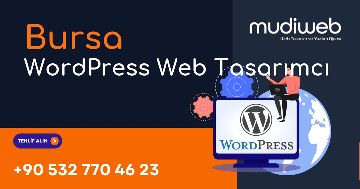 Bursa WordPress Web Tasarımcı - Bursa WordPress Web Tasarım Fiyatları - Profesyonel WordPress Web Sitesi Mudiweb