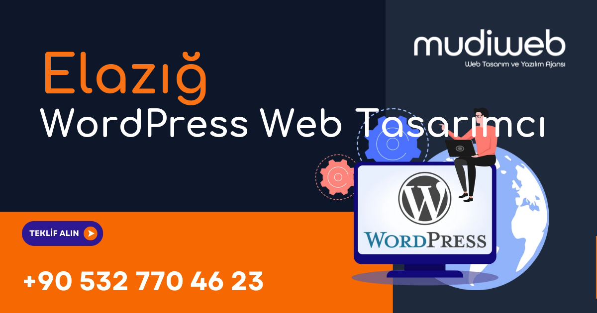 Elazığ WordPress Web Tasarımcı - Elazığ WordPress Web Tasarım Fiyatları - Profesyonel WordPress Web Sitesi Mudiweb