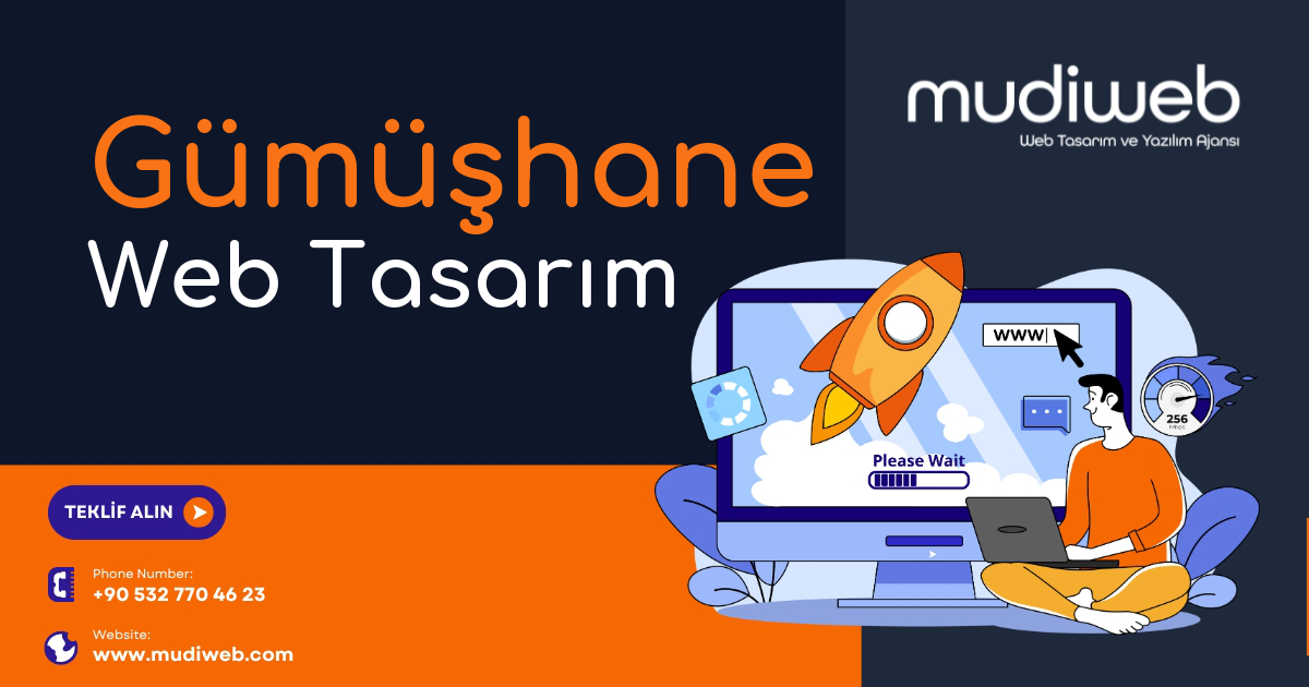 Gümüşhane Web Tasarımcı - Gümüşhane Web Tasarım Fiyatları - Website Tasarım Ücreti Mudiweb