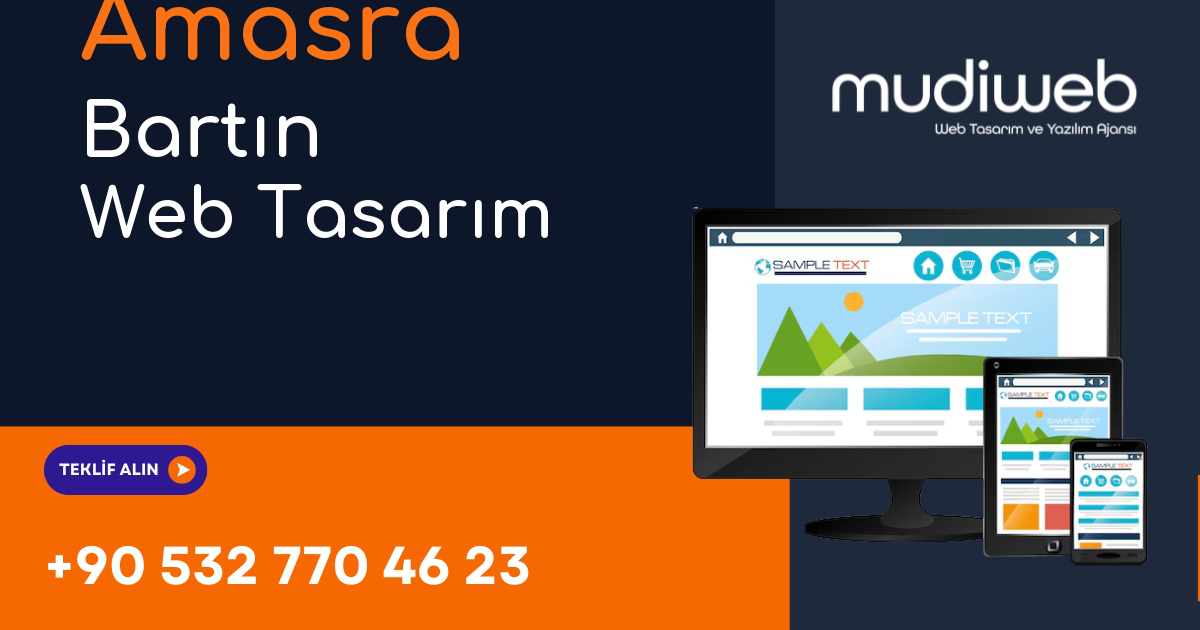 Amasra Bartın Web Tasarımcı - Amasra Bartın Web Tasarım Fiyatları - Website Tasarım Ücreti Mudiweb
