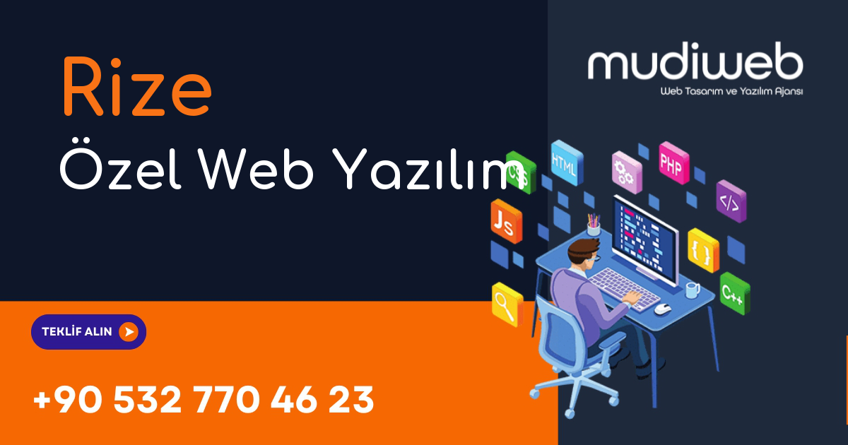 Rize Özel Web Yazılım - Rize Özel Yazılım Geliştirme - Profesyonel Yazılım Çözümleri Mudiweb