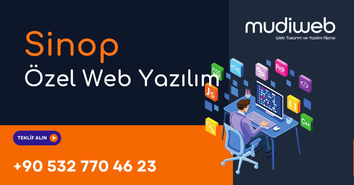 Sinop Özel Web Yazılım - Sinop Özel Yazılım Geliştirme - Profesyonel Yazılım Çözümleri Mudiweb