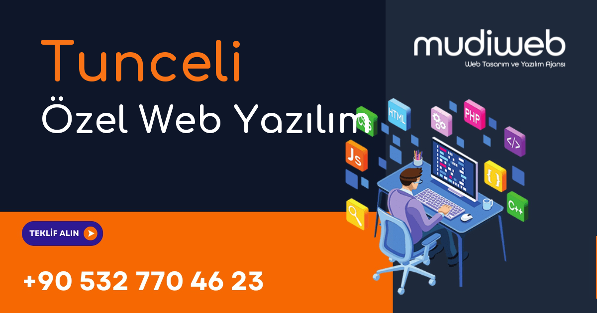Tunceli Özel Web Yazılım - Tunceli Özel Yazılım Geliştirme - Profesyonel Yazılım Çözümleri Mudiweb